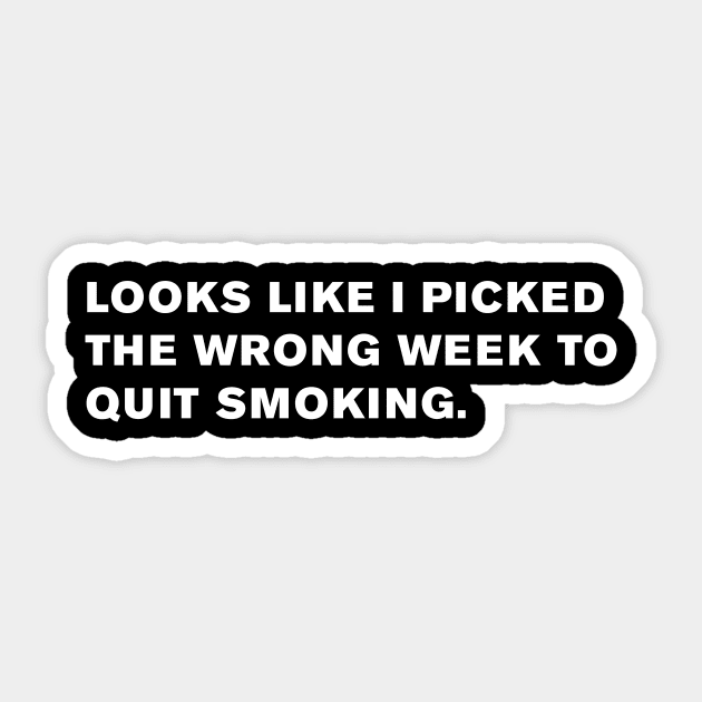 Airplane! Smoking Quote Sticker by WeirdStuff